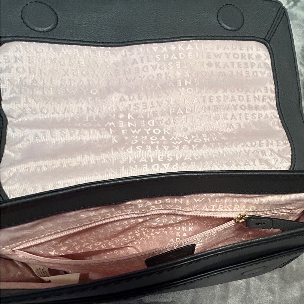 kate spade Gray Leather Buckle Crossbody Bag - Picture 10 of 13